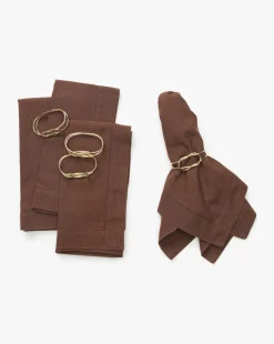 Romy Knot Napkin Rings (Set of 4)|Creative Co-op Hot