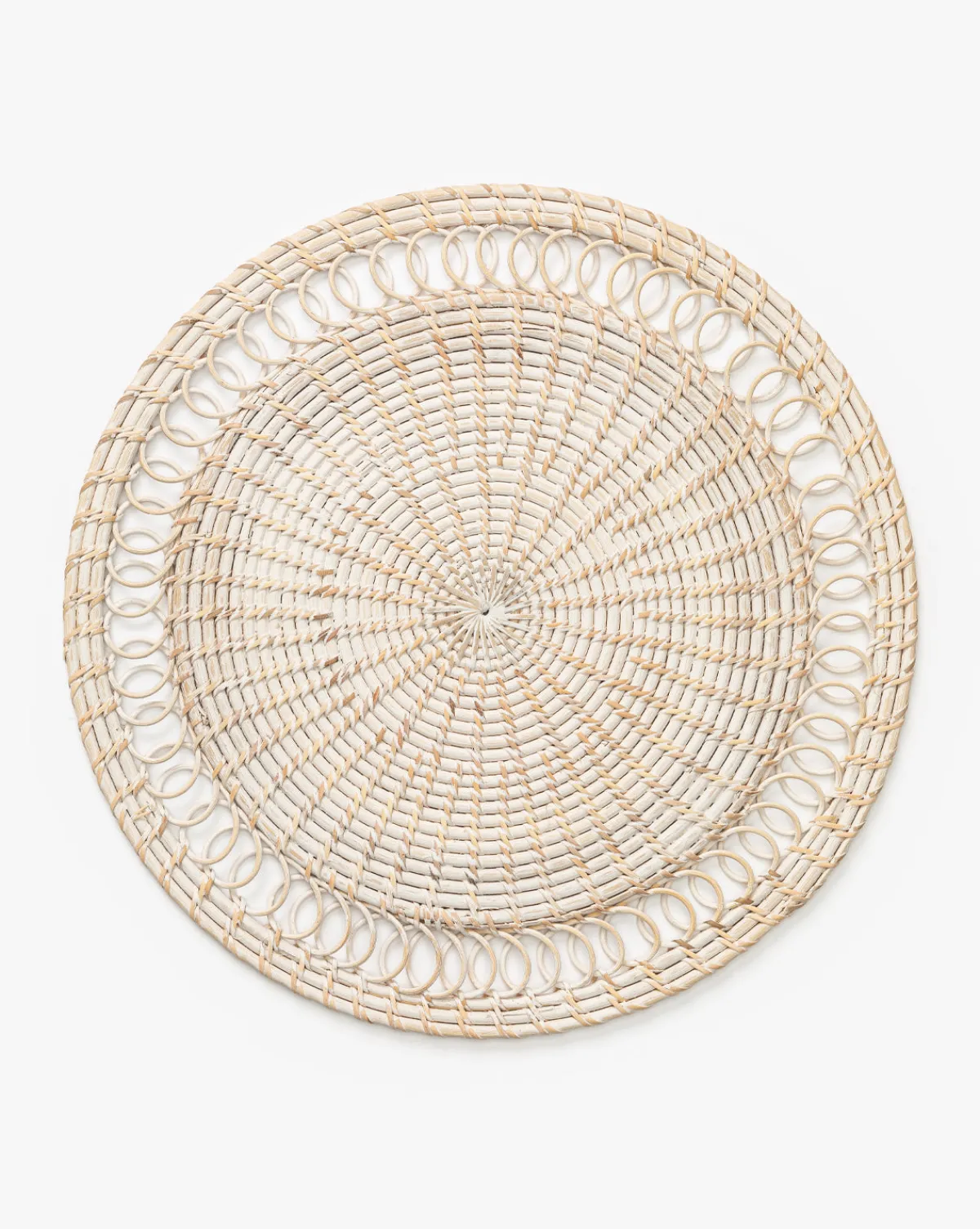 Round Rattan Placemat|SARO LIFESTYLE Outlet