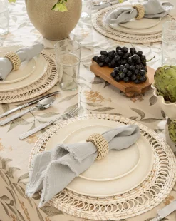 Round Rattan Placemat|SARO LIFESTYLE Outlet