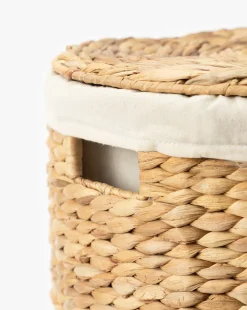 Round Water Hyacinth Basket|Artex Clearance