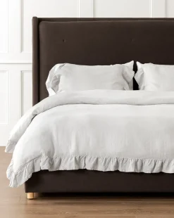 Ruffle Linen Duvet Cover|Makerspalm New