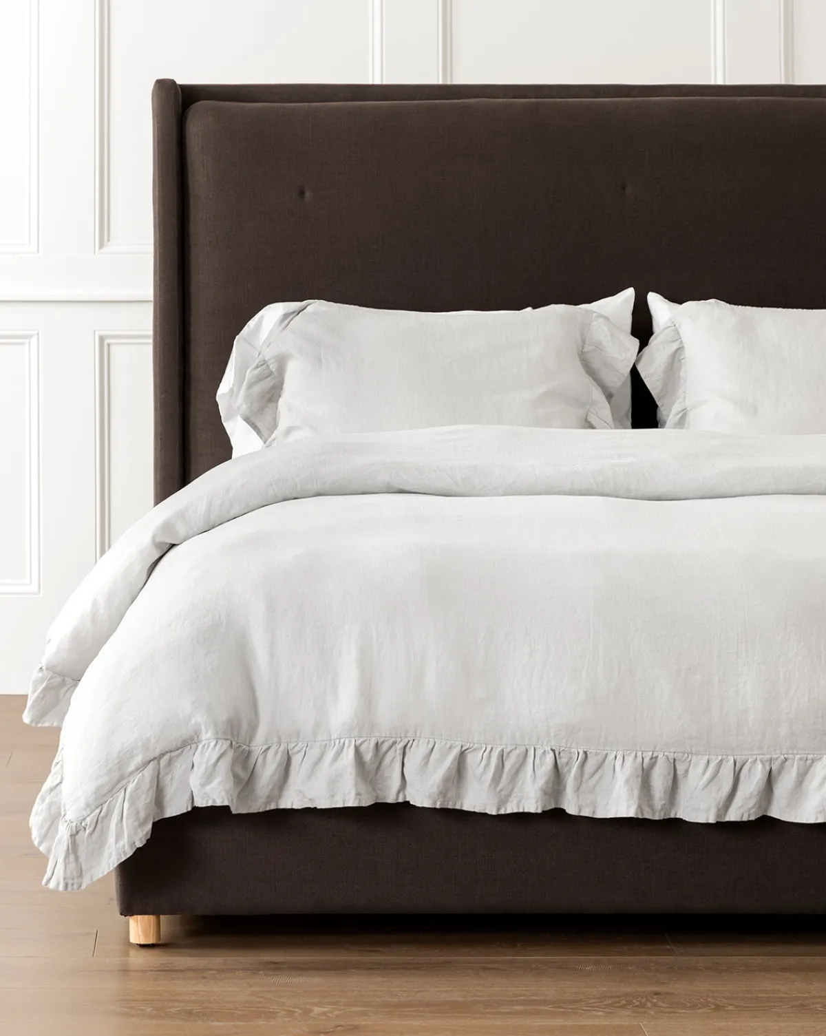 Ruffle Linen Duvet Cover|Makerspalm New