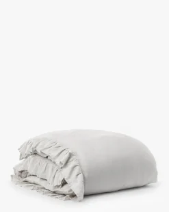 Ruffle Linen Duvet Cover|Makerspalm New