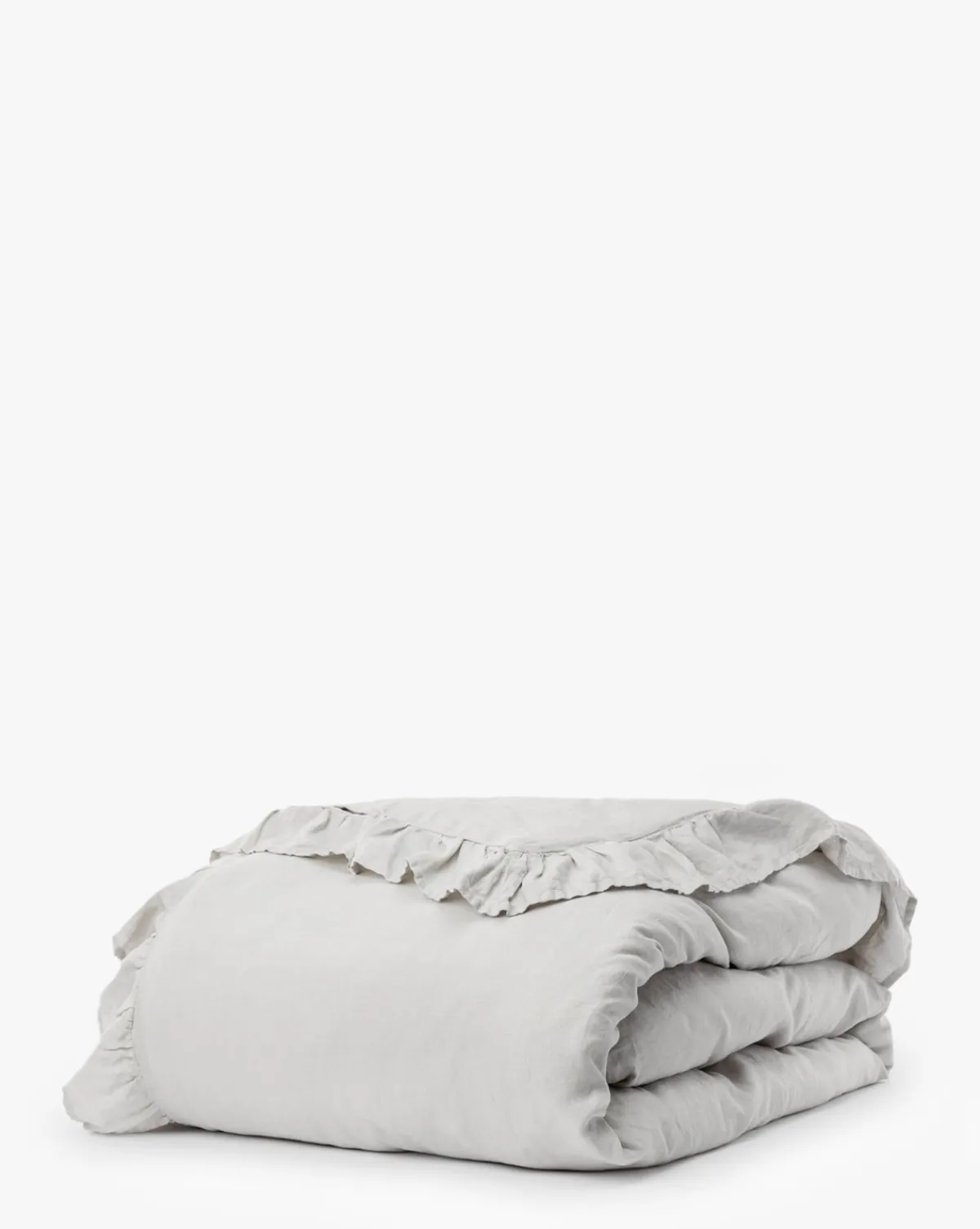 Ruffle Linen Duvet Cover|Makerspalm New