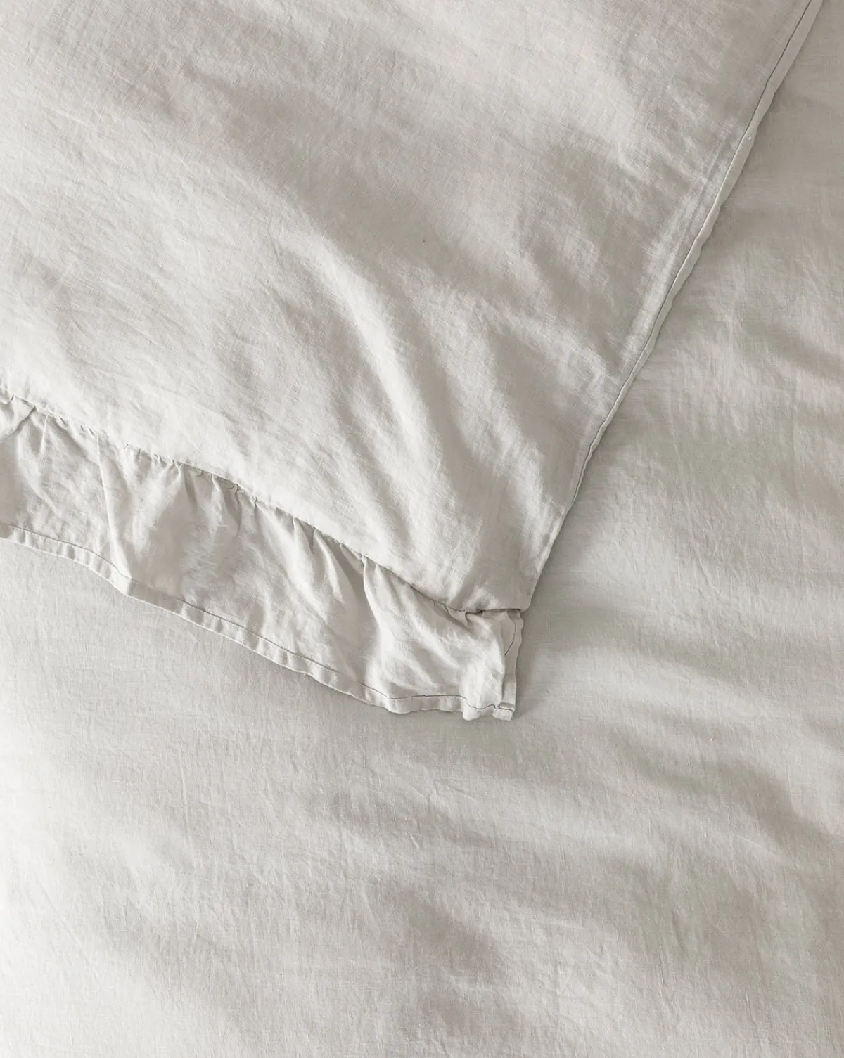Ruffle Linen Duvet Cover|Makerspalm New