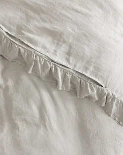 Ruffle Linen Duvet Cover|Makerspalm New