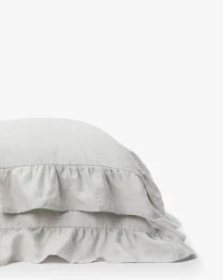 Ruffle Linen Shams (Set of 2)|Makerspalm Outlet