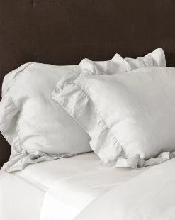 Ruffle Linen Shams (Set of 2)|Makerspalm Outlet