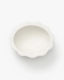 Scalloped Marble Bowl|Zodax Clearance