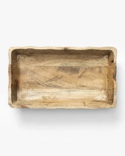 Scalloped Wood Tray|Creative Co-op New
