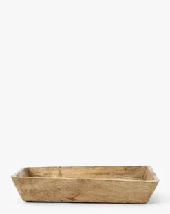 Scalloped Wood Tray|Creative Co-op New