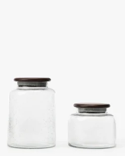 Seeded Glass Canister|Rajan Overseas Sale