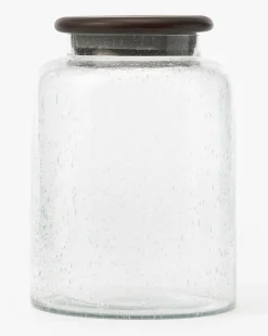 Seeded Glass Canister|Rajan Overseas Sale