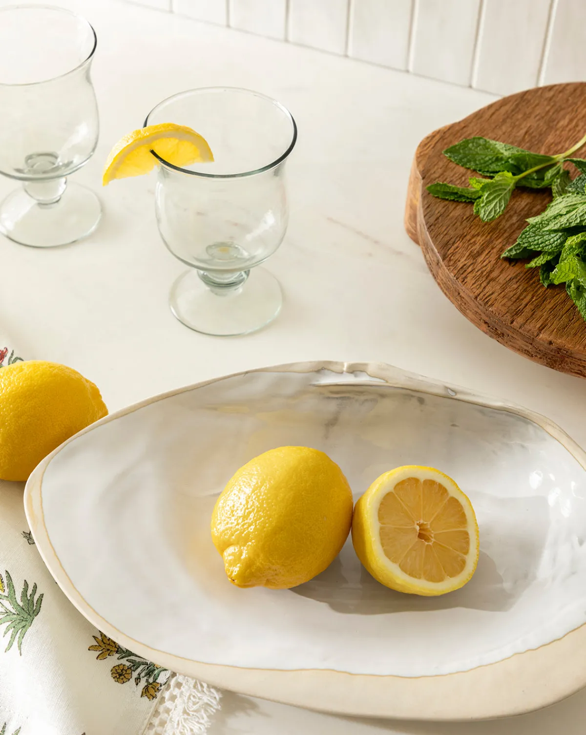 Shell Shaped Stoneware Dish|Creative Co-op Hot