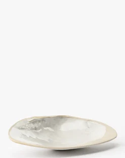 Shell Shaped Stoneware Dish|Creative Co-op Hot