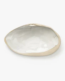 Shell Shaped Stoneware Dish|Creative Co-op Hot