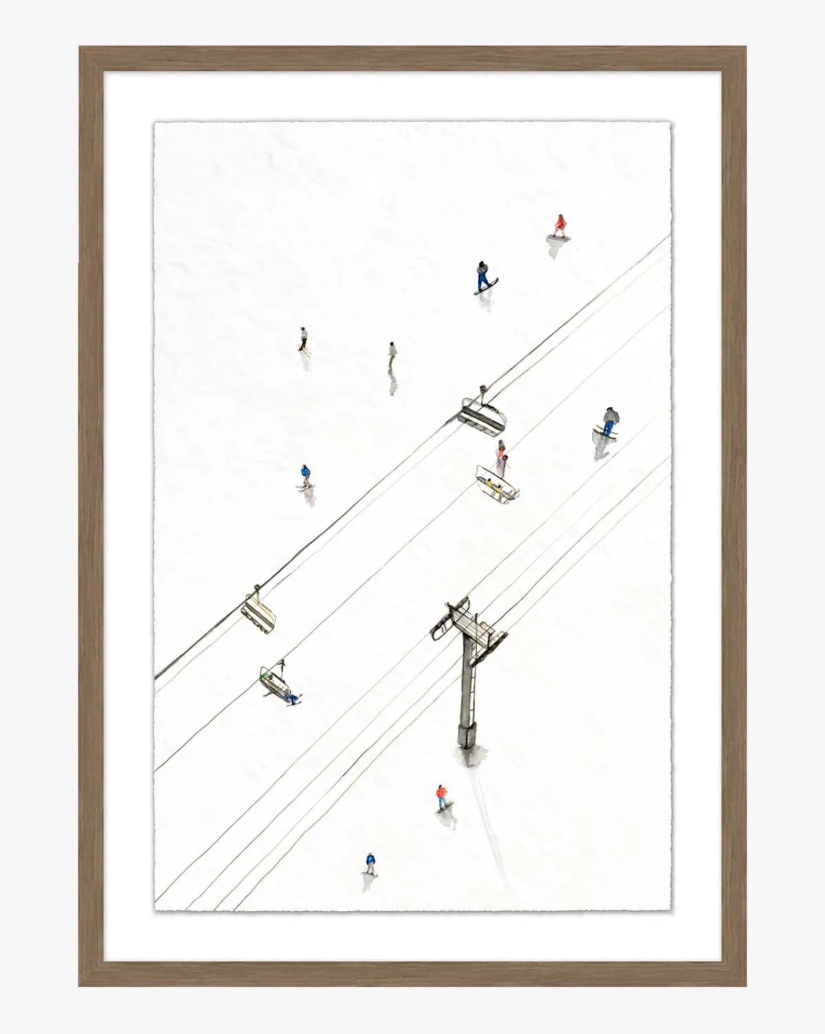 Snowy Ski Lift I|Art Headquarters, LLC DBA Wendover Art Group DBA Kevin O'Brien Studio Clearance