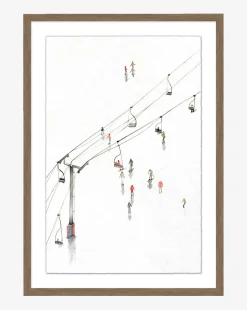 Snowy Ski Lift II|Art Headquarters, LLC DBA Wendover Art Group DBA Kevin O'Brien Studio New