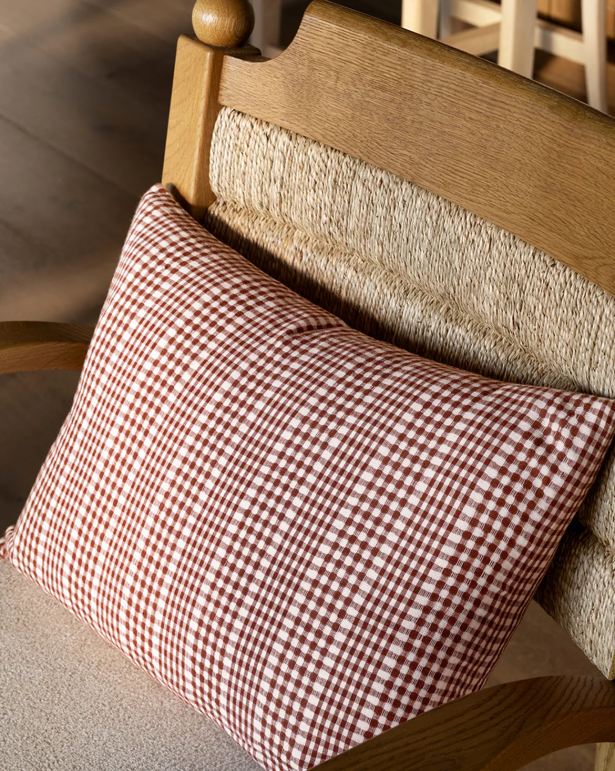 Spencer Gingham Pillow Cover|Monsoon Impex Discount