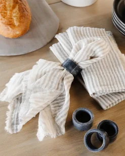Striped Fringe Napkins|McGee & Co. Sale