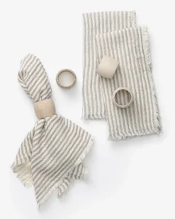 Striped Fringe Napkins|McGee & Co. Sale