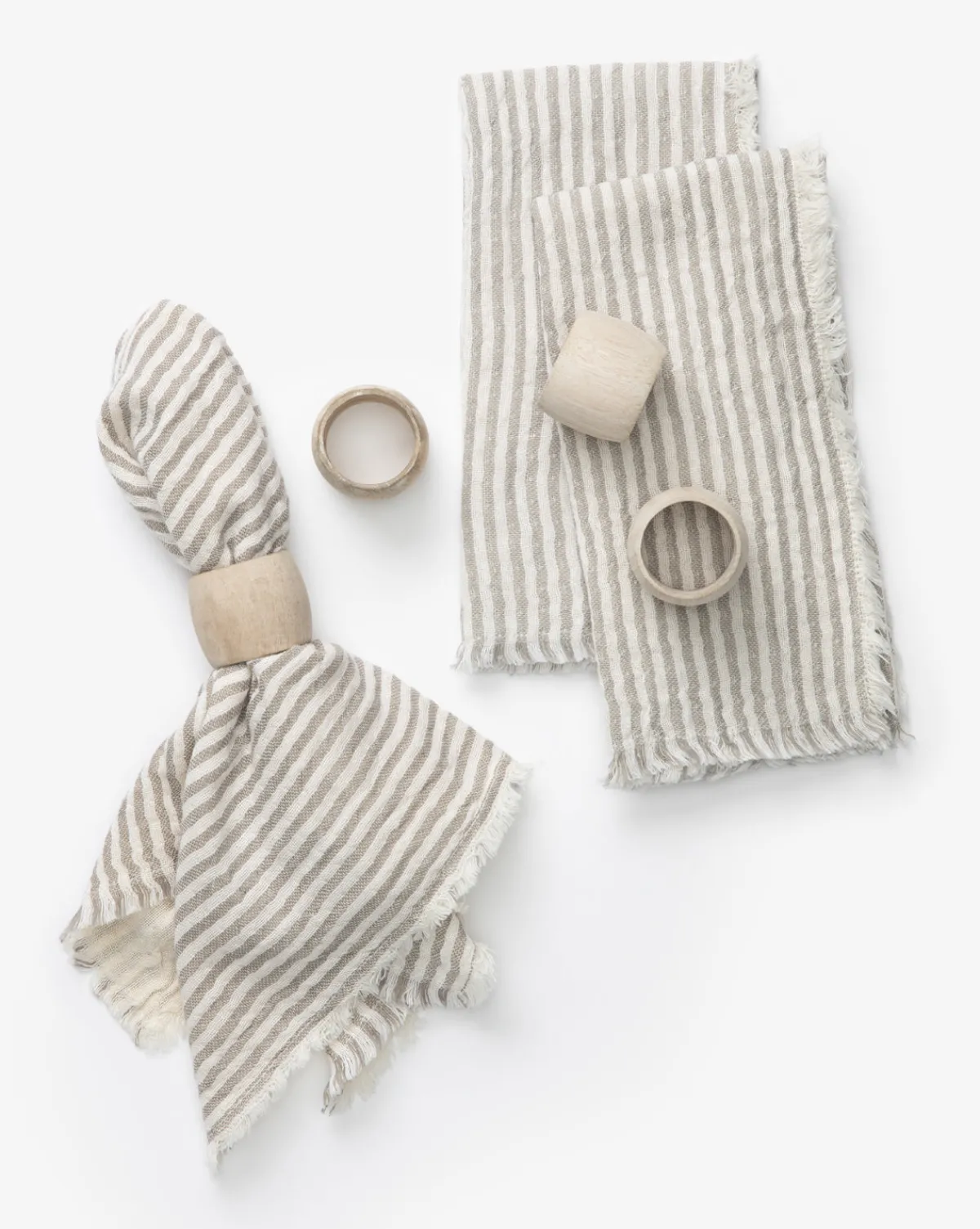 Striped Fringe Napkins|McGee & Co. Sale