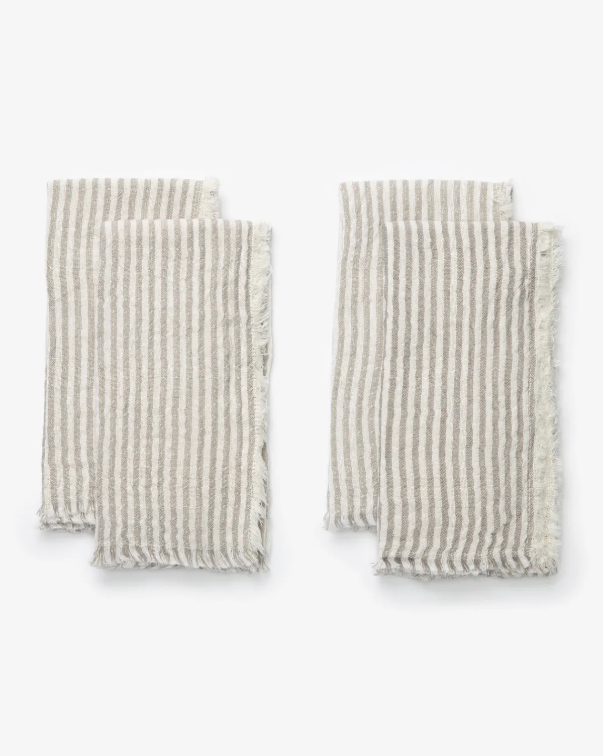 Striped Fringe Napkins|McGee & Co. Sale