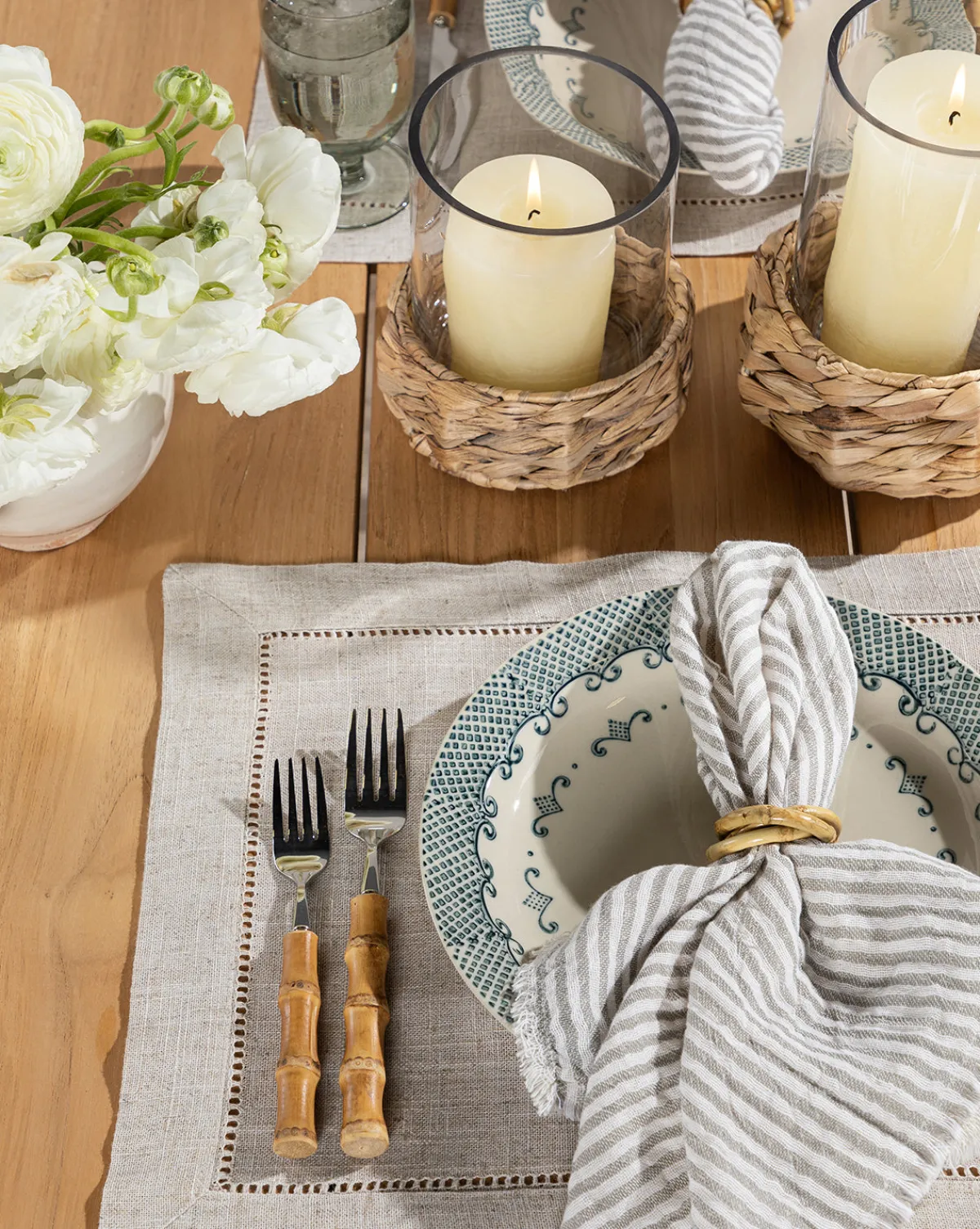 Striped Fringe Napkins|McGee & Co. Sale