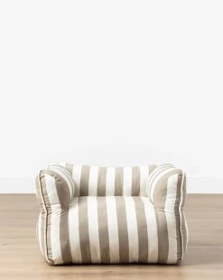 Tan Striped Kids Chair|VIDYA EXPORTS Clearance