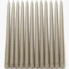 Taupe Taper Candles (Set of 12)|Yummi Candles Outlet