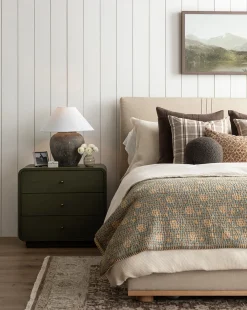 Taylor Pleated Bed (Ready to Ship)|Makerspalm Outlet