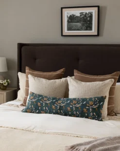 Teal Lotus Floral Pillow Cover|Filling Spaces Hot