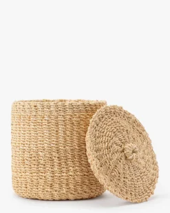 Thalia Woven Canister|Pigeon & Poodle dba Made goods Outlet