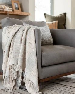 Theodora Block Stripe Throw|TAL HANDWOVEN CLASSICS LLP