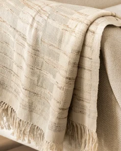 Theodora Block Stripe Throw|TAL HANDWOVEN CLASSICS LLP