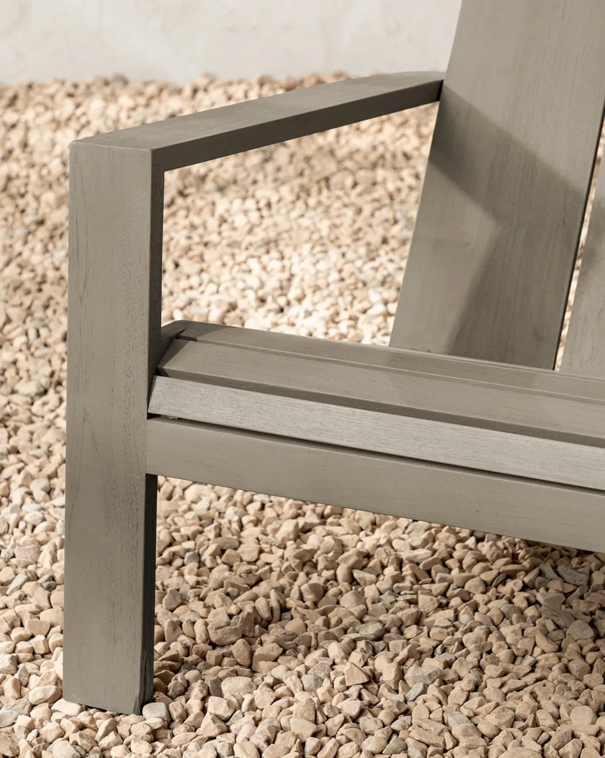 Triby Gray Teak Outdoor Lounge Chair|Makerspalm Sale