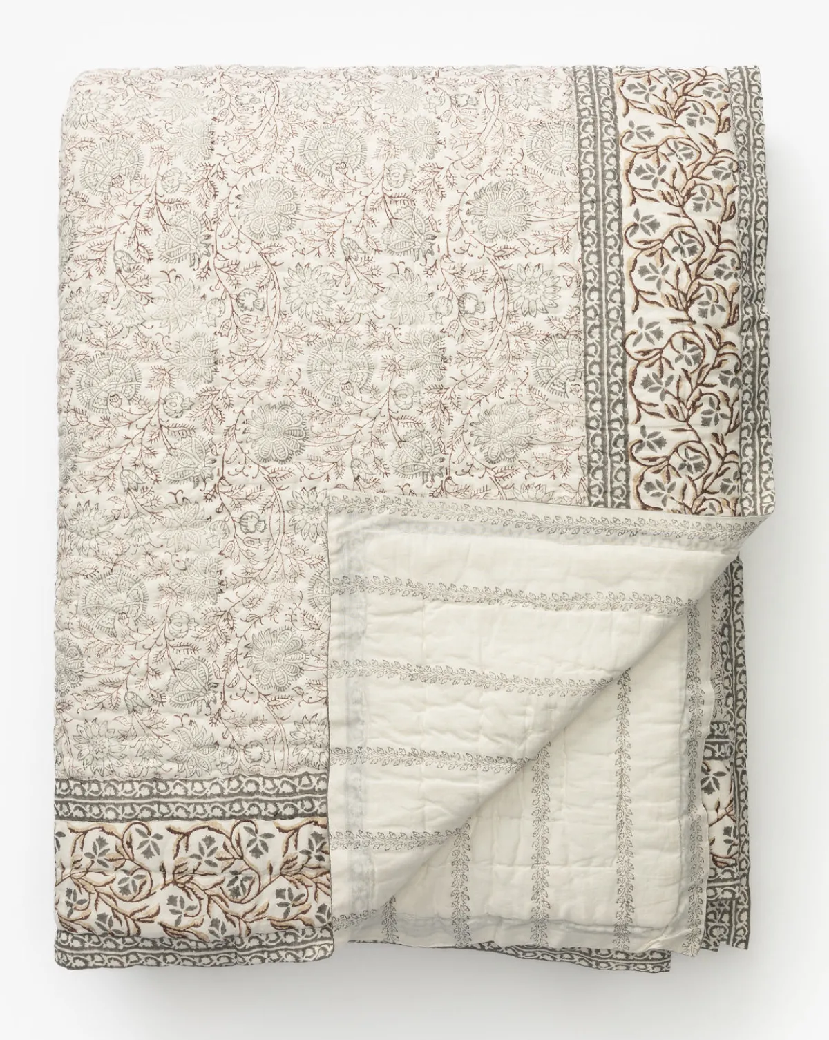 Tulare Block Print Quilt|Renuka Inc. Outlet