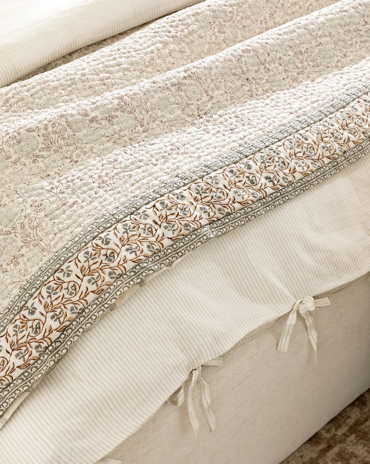 Tulare Block Print Quilt|Renuka Inc. Outlet