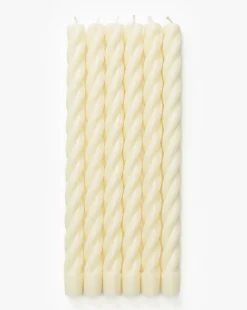 Twisted Taper Candle (Set of 6)|STALWART HOMESTYLES Sale