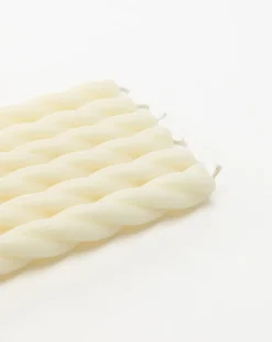 Twisted Taper Candle (Set of 6)|STALWART HOMESTYLES Sale