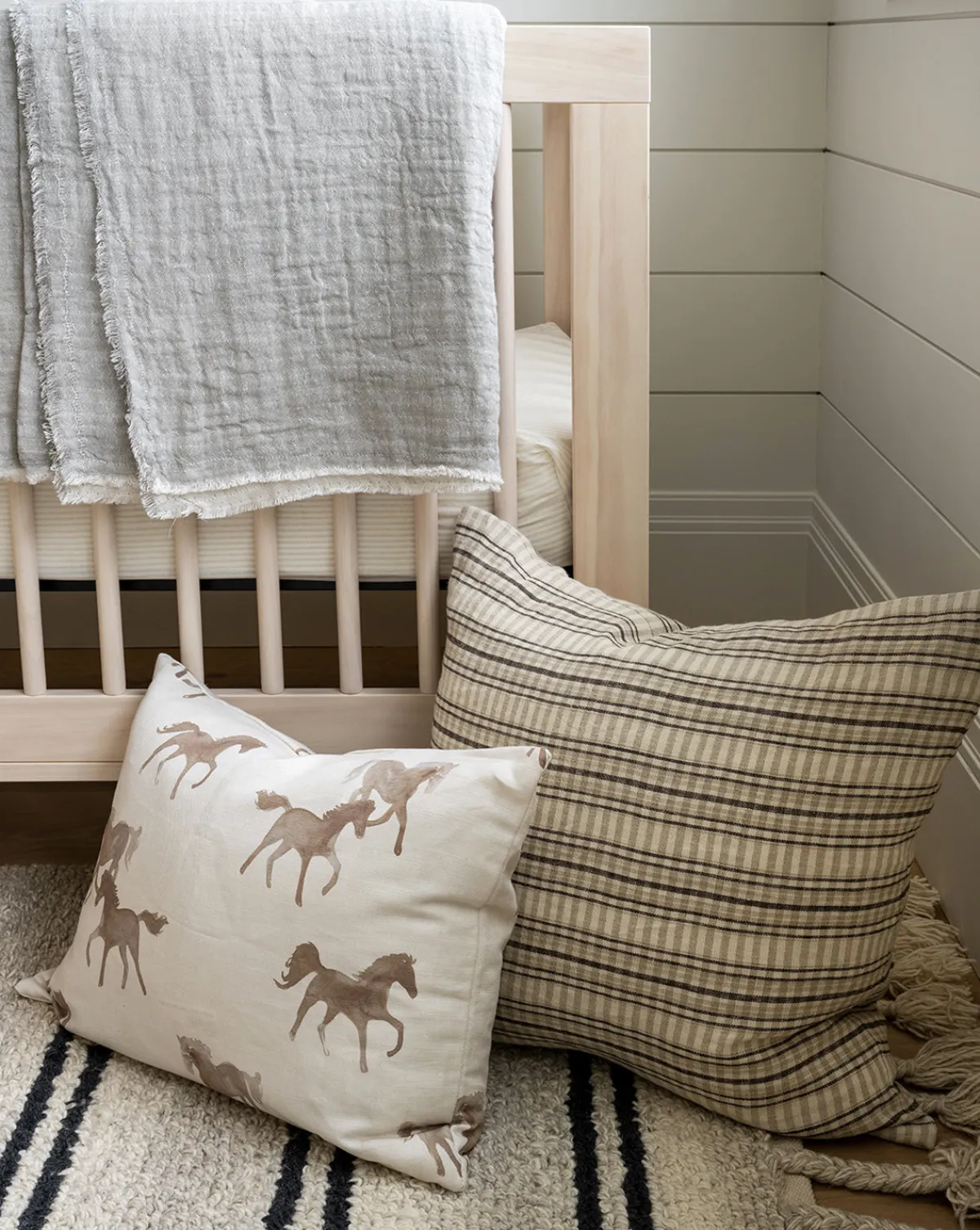 Watercolor Horses Pillow Cover|Airtex Online