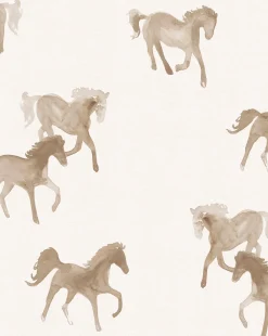 Watercolor Horses Wallpaper|York Wallcoverings Hot