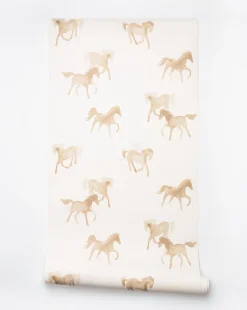 Watercolor Horses Wallpaper|York Wallcoverings Hot