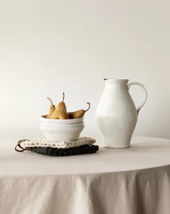 White Ceramic Pitcher|Highland Hot