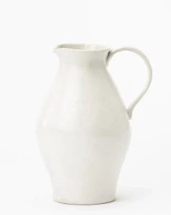 White Ceramic Pitcher|Highland Hot
