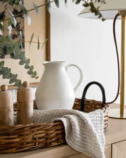 White Ceramic Pitcher|Highland Hot