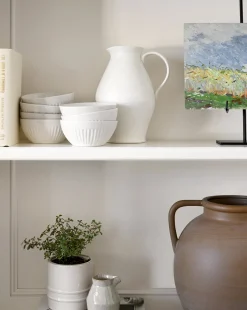 White Ceramic Pitcher|Highland Hot