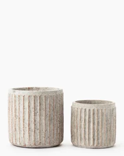 Whitewashed Ridge Pot|Napa Home & Garden Hot