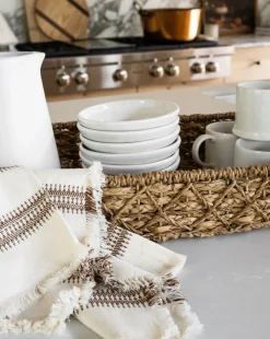 Woven Stripe Tea Towel|East India Clearance